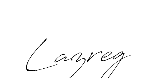 How to make Lazreg signature? Antro_Vectra is a professional autograph style. Create handwritten signature for Lazreg name. Lazreg signature style 6 images and pictures png