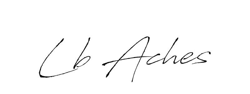 Create a beautiful signature design for name Lb Aches. With this signature (Antro_Vectra) fonts, you can make a handwritten signature for free. Lb Aches signature style 6 images and pictures png