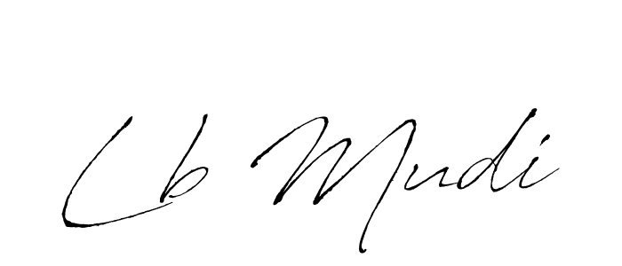 Also we have Lb Mudi name is the best signature style. Create professional handwritten signature collection using Antro_Vectra autograph style. Lb Mudi signature style 6 images and pictures png