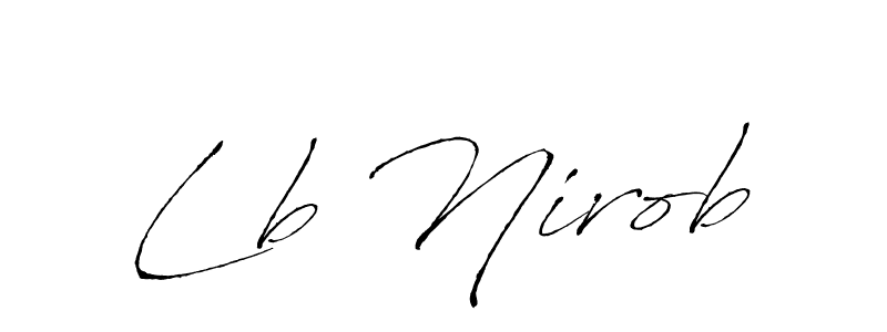 You should practise on your own different ways (Antro_Vectra) to write your name (Lb Nirob) in signature. don't let someone else do it for you. Lb Nirob signature style 6 images and pictures png