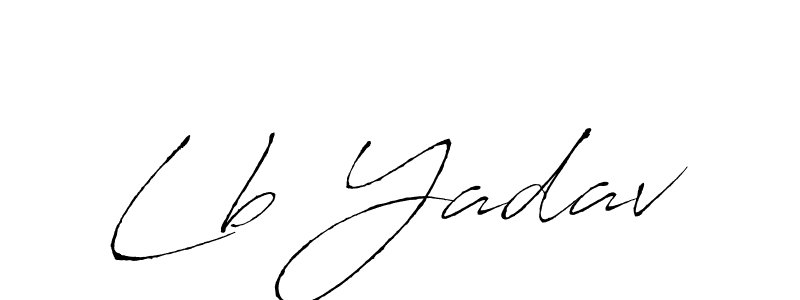 Make a beautiful signature design for name Lb Yadav. With this signature (Antro_Vectra) style, you can create a handwritten signature for free. Lb Yadav signature style 6 images and pictures png