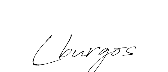 Create a beautiful signature design for name Lburgos. With this signature (Antro_Vectra) fonts, you can make a handwritten signature for free. Lburgos signature style 6 images and pictures png