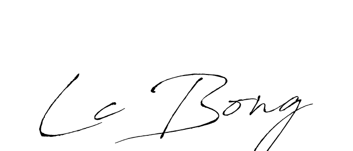 Lc Bong stylish signature style. Best Handwritten Sign (Antro_Vectra) for my name. Handwritten Signature Collection Ideas for my name Lc Bong. Lc Bong signature style 6 images and pictures png