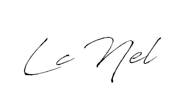 Lc Nel stylish signature style. Best Handwritten Sign (Antro_Vectra) for my name. Handwritten Signature Collection Ideas for my name Lc Nel. Lc Nel signature style 6 images and pictures png