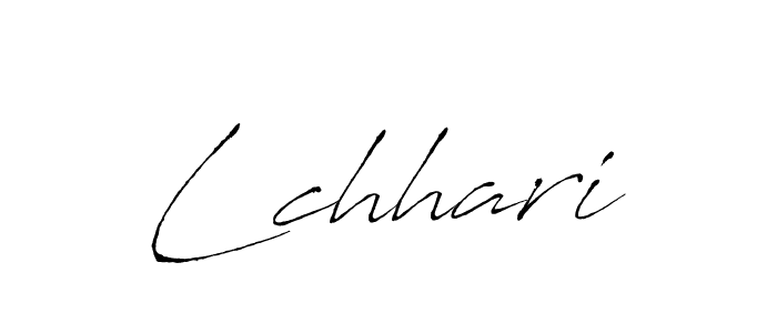 Use a signature maker to create a handwritten signature online. With this signature software, you can design (Antro_Vectra) your own signature for name Lchhari. Lchhari signature style 6 images and pictures png