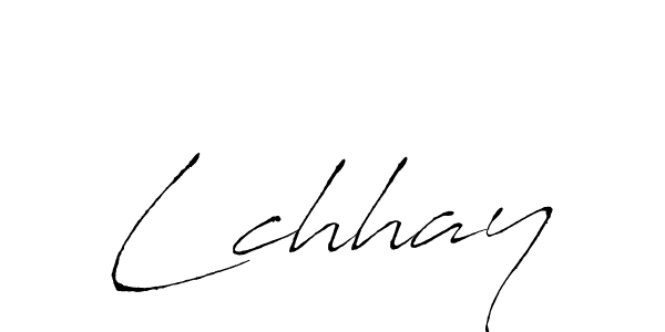 Design your own signature with our free online signature maker. With this signature software, you can create a handwritten (Antro_Vectra) signature for name Lchhay. Lchhay signature style 6 images and pictures png