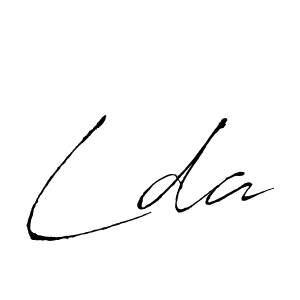 Use a signature maker to create a handwritten signature online. With this signature software, you can design (Antro_Vectra) your own signature for name Lda. Lda signature style 6 images and pictures png