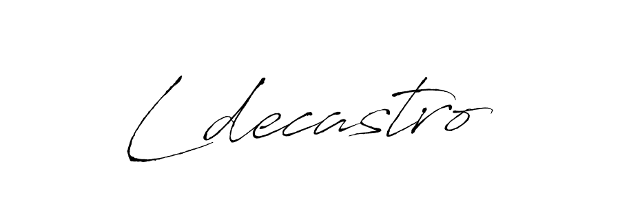 Also we have Ldecastro name is the best signature style. Create professional handwritten signature collection using Antro_Vectra autograph style. Ldecastro signature style 6 images and pictures png