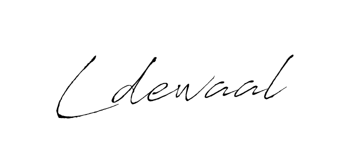 Use a signature maker to create a handwritten signature online. With this signature software, you can design (Antro_Vectra) your own signature for name Ldewaal. Ldewaal signature style 6 images and pictures png