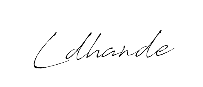 if you are searching for the best signature style for your name Ldhande. so please give up your signature search. here we have designed multiple signature styles  using Antro_Vectra. Ldhande signature style 6 images and pictures png