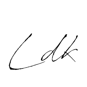 Ldk stylish signature style. Best Handwritten Sign (Antro_Vectra) for my name. Handwritten Signature Collection Ideas for my name Ldk. Ldk signature style 6 images and pictures png