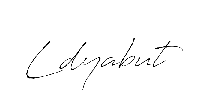 Design your own signature with our free online signature maker. With this signature software, you can create a handwritten (Antro_Vectra) signature for name Ldyabut. Ldyabut signature style 6 images and pictures png