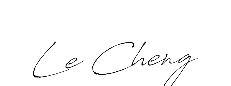 Le Cheng stylish signature style. Best Handwritten Sign (Antro_Vectra) for my name. Handwritten Signature Collection Ideas for my name Le Cheng. Le Cheng signature style 6 images and pictures png