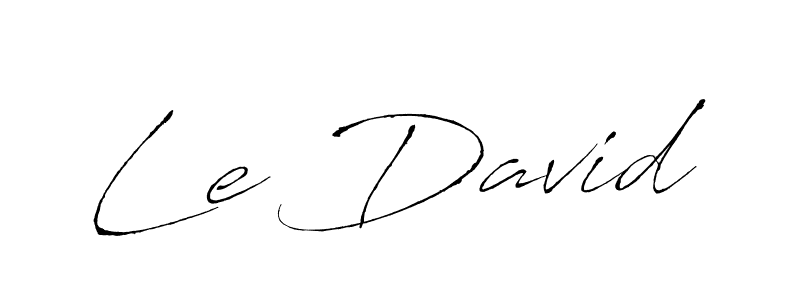 if you are searching for the best signature style for your name Le David. so please give up your signature search. here we have designed multiple signature styles  using Antro_Vectra. Le David signature style 6 images and pictures png