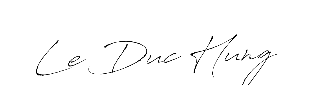 Create a beautiful signature design for name Le Duc Hung. With this signature (Antro_Vectra) fonts, you can make a handwritten signature for free. Le Duc Hung signature style 6 images and pictures png