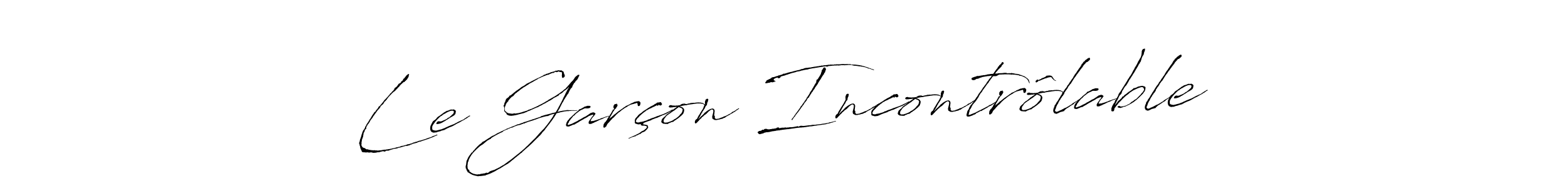 Similarly Antro_Vectra is the best handwritten signature design. Signature creator online .You can use it as an online autograph creator for name Le Garçon Incontrôlable. Le Garçon Incontrôlable signature style 6 images and pictures png