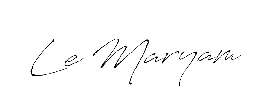 Once you've used our free online signature maker to create your best signature Antro_Vectra style, it's time to enjoy all of the benefits that Le Maryam name signing documents. Le Maryam signature style 6 images and pictures png