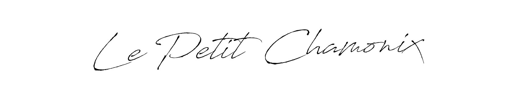 Use a signature maker to create a handwritten signature online. With this signature software, you can design (Antro_Vectra) your own signature for name Le Petit Chamonix. Le Petit Chamonix signature style 6 images and pictures png