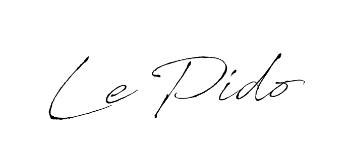 How to make Le Pido signature? Antro_Vectra is a professional autograph style. Create handwritten signature for Le Pido name. Le Pido signature style 6 images and pictures png