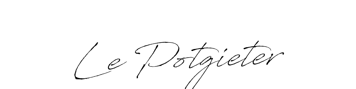 Make a beautiful signature design for name Le Potgieter. With this signature (Antro_Vectra) style, you can create a handwritten signature for free. Le Potgieter signature style 6 images and pictures png