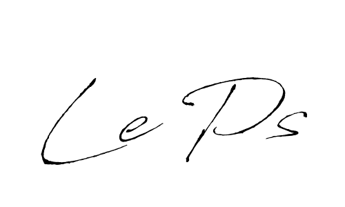 Also we have Le Ps name is the best signature style. Create professional handwritten signature collection using Antro_Vectra autograph style. Le Ps signature style 6 images and pictures png