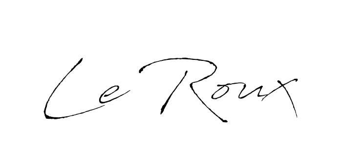 Le Roux stylish signature style. Best Handwritten Sign (Antro_Vectra) for my name. Handwritten Signature Collection Ideas for my name Le Roux. Le Roux signature style 6 images and pictures png