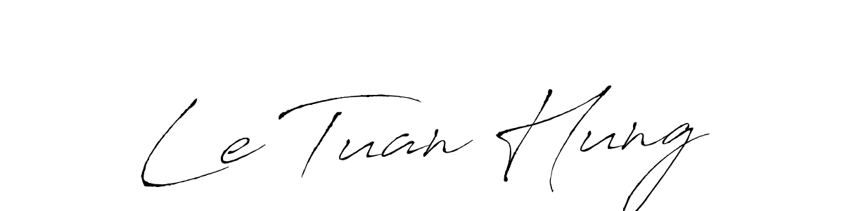 You should practise on your own different ways (Antro_Vectra) to write your name (Le Tuan Hung) in signature. don't let someone else do it for you. Le Tuan Hung signature style 6 images and pictures png