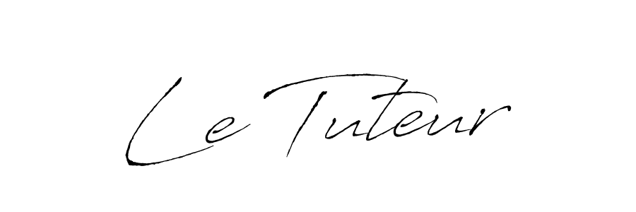 Design your own signature with our free online signature maker. With this signature software, you can create a handwritten (Antro_Vectra) signature for name Le Tuteur. Le Tuteur signature style 6 images and pictures png