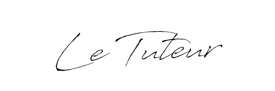 Design your own signature with our free online signature maker. With this signature software, you can create a handwritten (Antro_Vectra) signature for name Le Tuteur. Le Tuteur signature style 6 images and pictures png