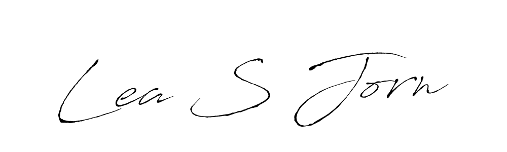 How to make Lea S Jorn name signature. Use Antro_Vectra style for creating short signs online. This is the latest handwritten sign. Lea S Jorn signature style 6 images and pictures png