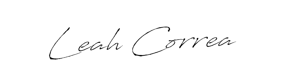 You should practise on your own different ways (Antro_Vectra) to write your name (Leah Correa) in signature. don't let someone else do it for you. Leah Correa signature style 6 images and pictures png