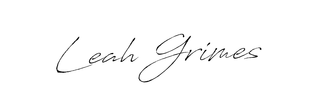 Design your own signature with our free online signature maker. With this signature software, you can create a handwritten (Antro_Vectra) signature for name Leah Grimes. Leah Grimes signature style 6 images and pictures png