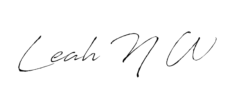 Once you've used our free online signature maker to create your best signature Antro_Vectra style, it's time to enjoy all of the benefits that Leah N W name signing documents. Leah N W signature style 6 images and pictures png
