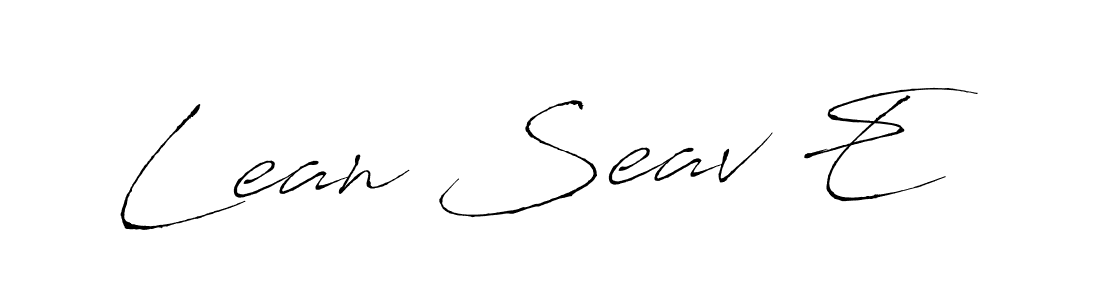 It looks lik you need a new signature style for name Lean Seav E. Design unique handwritten (Antro_Vectra) signature with our free signature maker in just a few clicks. Lean Seav E signature style 6 images and pictures png