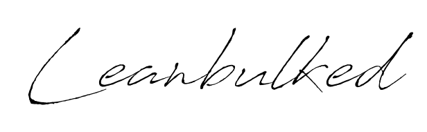 Try this chic Leanbulked handwritten sign style. Using Antro_Vectra font elements, it gives your name a sleek, memorable identity. Leanbulked signature style 6 images and pictures png