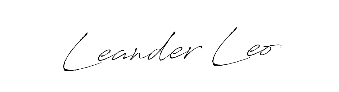 Design your own signature with our free online signature maker. With this signature software, you can create a handwritten (Antro_Vectra) signature for name Leander Leo. Leander Leo signature style 6 images and pictures png