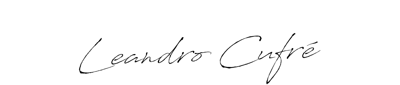 How to make Leandro Cufré name signature. Use Antro_Vectra style for creating short signs online. This is the latest handwritten sign. Leandro Cufré signature style 6 images and pictures png