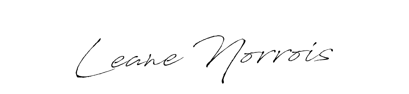 Leane Norrois stylish signature style. Best Handwritten Sign (Antro_Vectra) for my name. Handwritten Signature Collection Ideas for my name Leane Norrois. Leane Norrois signature style 6 images and pictures png