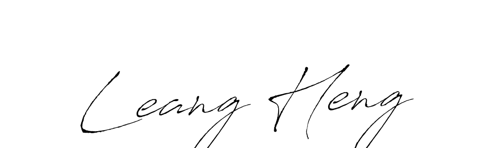 Similarly Antro_Vectra is the best handwritten signature design. Signature creator online .You can use it as an online autograph creator for name Leang Heng. Leang Heng signature style 6 images and pictures png