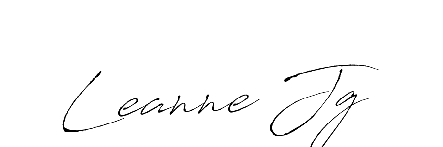 Leanne Jg stylish signature style. Best Handwritten Sign (Antro_Vectra) for my name. Handwritten Signature Collection Ideas for my name Leanne Jg. Leanne Jg signature style 6 images and pictures png