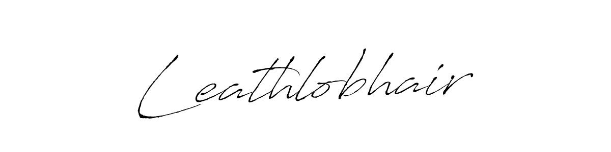 Create a beautiful signature design for name Leathlobhair. With this signature (Antro_Vectra) fonts, you can make a handwritten signature for free. Leathlobhair signature style 6 images and pictures png