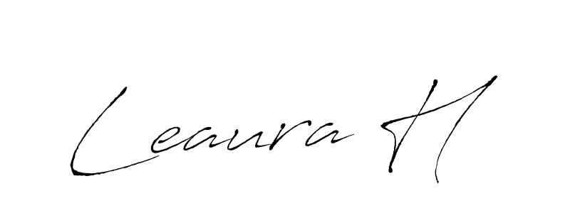 Use a signature maker to create a handwritten signature online. With this signature software, you can design (Antro_Vectra) your own signature for name Leaura H. Leaura H signature style 6 images and pictures png