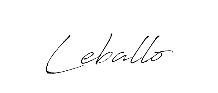 Once you've used our free online signature maker to create your best signature Antro_Vectra style, it's time to enjoy all of the benefits that Leballo name signing documents. Leballo signature style 6 images and pictures png