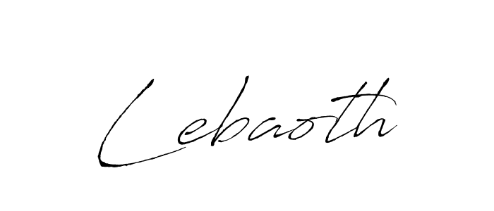 Design your own signature with our free online signature maker. With this signature software, you can create a handwritten (Antro_Vectra) signature for name Lebaoth. Lebaoth signature style 6 images and pictures png