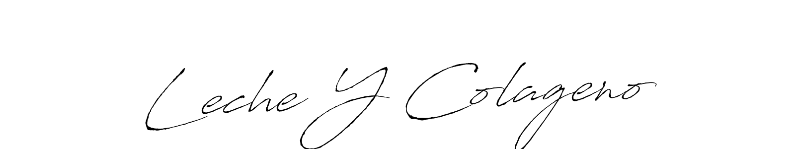 This is the best signature style for the Leche Y Colageno name. Also you like these signature font (Antro_Vectra). Mix name signature. Leche Y Colageno signature style 6 images and pictures png