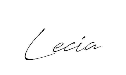 Design your own signature with our free online signature maker. With this signature software, you can create a handwritten (Antro_Vectra) signature for name Lecia. Lecia signature style 6 images and pictures png