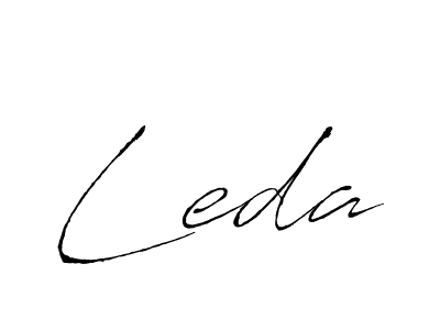 Make a beautiful signature design for name Leda. With this signature (Antro_Vectra) style, you can create a handwritten signature for free. Leda signature style 6 images and pictures png