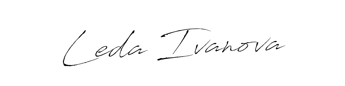 Design your own signature with our free online signature maker. With this signature software, you can create a handwritten (Antro_Vectra) signature for name Leda Ivanova. Leda Ivanova signature style 6 images and pictures png