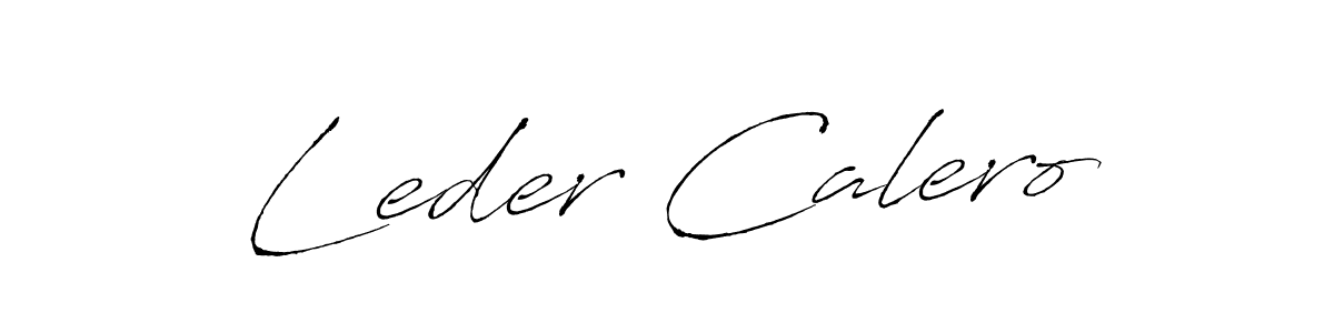 How to make Leder Calero signature? Antro_Vectra is a professional autograph style. Create handwritten signature for Leder Calero name. Leder Calero signature style 6 images and pictures png