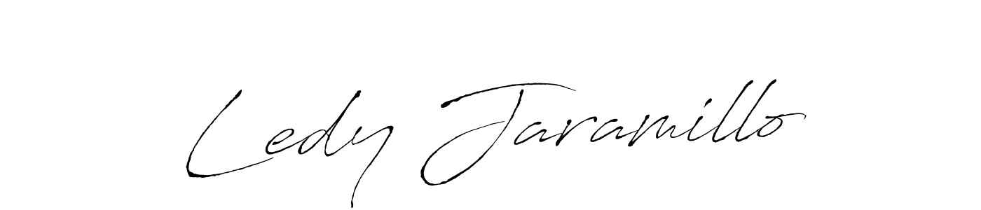 How to make Ledy Jaramillo signature? Antro_Vectra is a professional autograph style. Create handwritten signature for Ledy Jaramillo name. Ledy Jaramillo signature style 6 images and pictures png